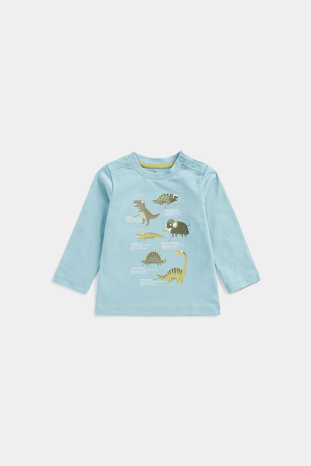 Mothercare Blue Jurassic Dinosaur Long-Sleeved T-Shirt