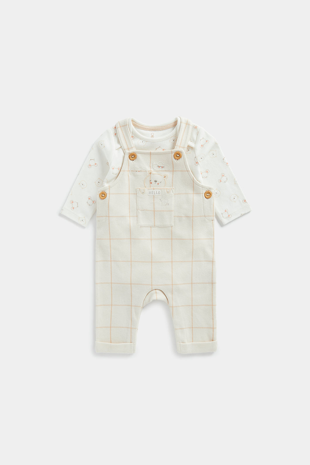 Mothercare My First Dungaree and Bodysuit Set
