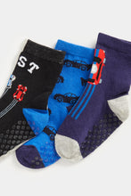 
                        
                          Load image into Gallery viewer, Mothercare Fast Car Slip-Resist Socks - 3 Pack
                        
                      