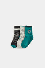 
                        
                          Load image into Gallery viewer, Mothercare Football Slip-Resist Socks - 3 Pack
                        
                      