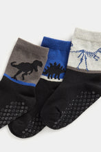 
                        
                          Load image into Gallery viewer, Mothercare Dinosaur Slip-Resist Socks - 3 Pack
                        
                      