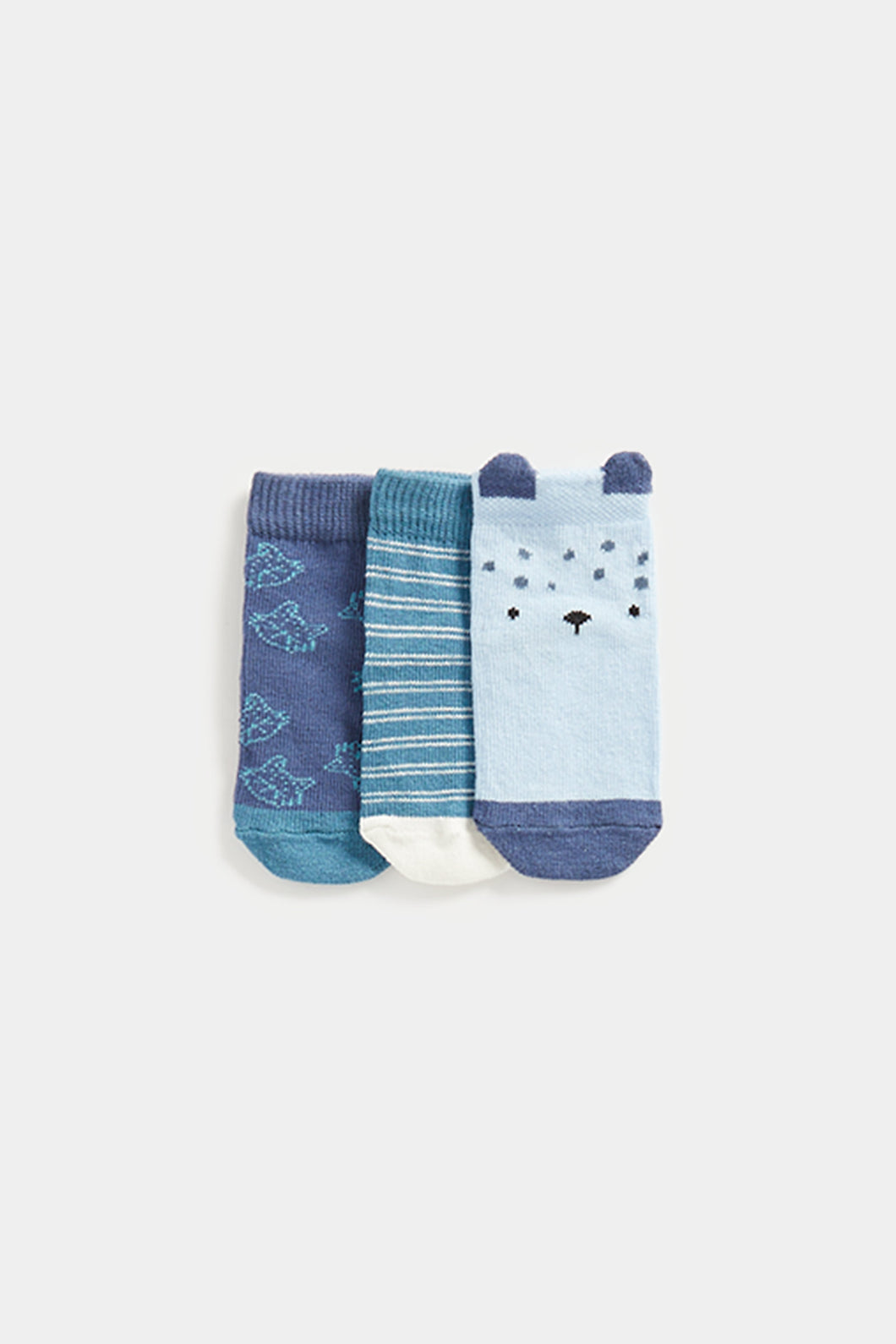 Mothercare Bear Baby Socks - 3 Pack
