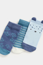 
                        
                          Load image into Gallery viewer, Mothercare Bear Baby Socks - 3 Pack
                        
                      