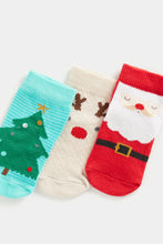 
                        
                          Load image into Gallery viewer, Mothercare Festive Baby Socks - 3 Pack
                        
                      
