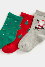 
                        
                          Load image into Gallery viewer, Mothercare Festive Socks - 3 Pack
                        
                      