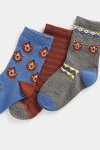 
                        
                          Load image into Gallery viewer, Mothercare Bear Socks - 3 Pack
                        
                      