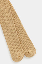 
                        
                          Load image into Gallery viewer, Mothercare Gold Sparkle Cable-Knit Tights
                        
                      