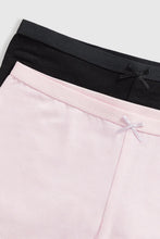 
                        
                          Load image into Gallery viewer, Mothercare Black And Nude Shorts - 2 Pack
                        
                      
