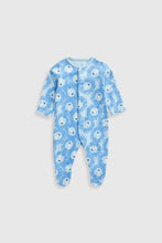 
                        
                          Load image into Gallery viewer, Mothercare Blue Lion Baby Sleepsuits - 3 Pack
                        
                      