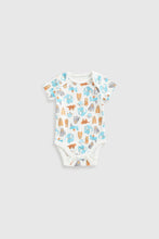 
                        
                          Load image into Gallery viewer, Mothercare Tiger And Elephant Short-Sleeved Baby Bodysuits - 5 Pack
                        
                      