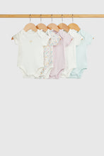
                        
                          Load image into Gallery viewer, Mothercare Wild Flowers Short-Sleeved Bodysuits - 5 Pack
                        
                      