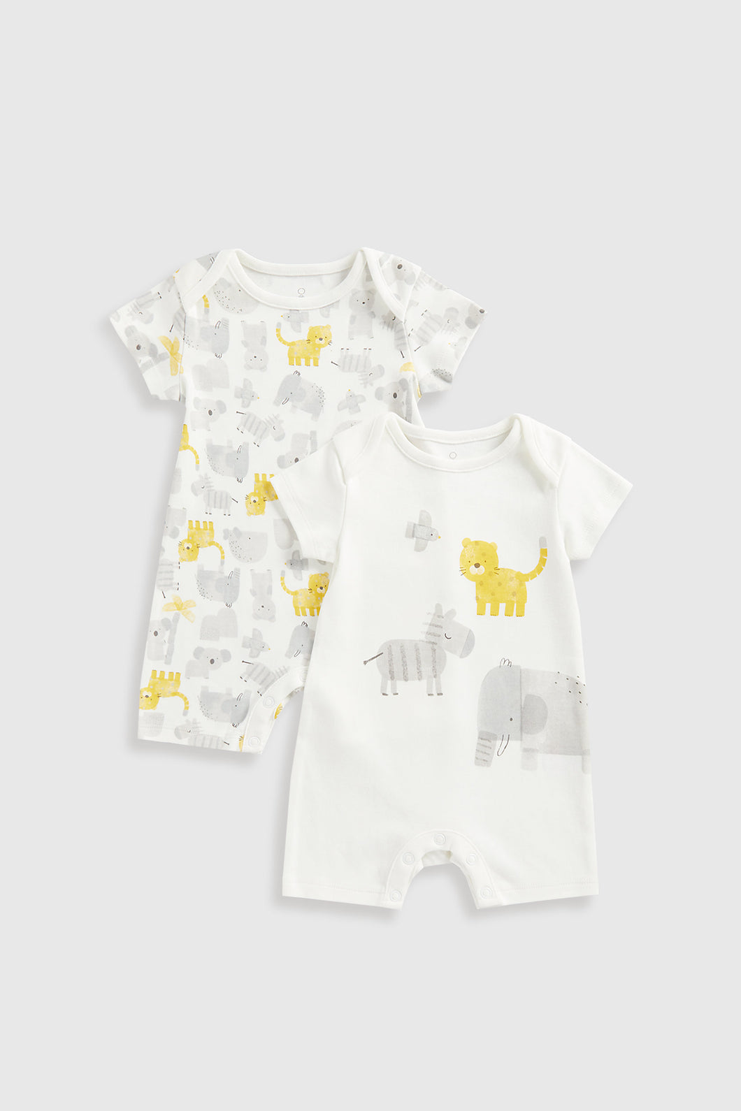Mothercare Animali Rompers - 2 Pack
