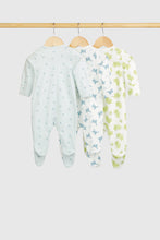 
                        
                          Load image into Gallery viewer, Mothercare Dinosaur Baby Sleepsuits - 3 Pack
                        
                      