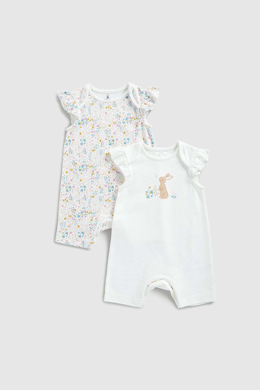 Mothercare Wild Flower Rompers - 2 Pack