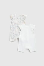 
                        
                          Load image into Gallery viewer, Mothercare Wild Flower Rompers - 2 Pack
                        
                      
