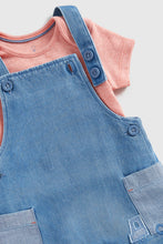 
                        
                          Load image into Gallery viewer, Mothercare Denim Dungarees And Bodysuit Set
                        
                      