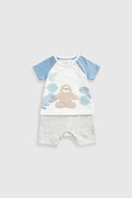 
                        
                          Load image into Gallery viewer, Mothercare Yoga Sloth Mock Romper
                        
                      