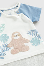 
                        
                          Load image into Gallery viewer, Mothercare Yoga Sloth Mock Romper
                        
                      