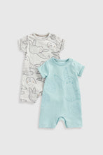 
                        
                          Load image into Gallery viewer, Mothercare Yoga Sloth Rompers - 2 Pack
                        
                      