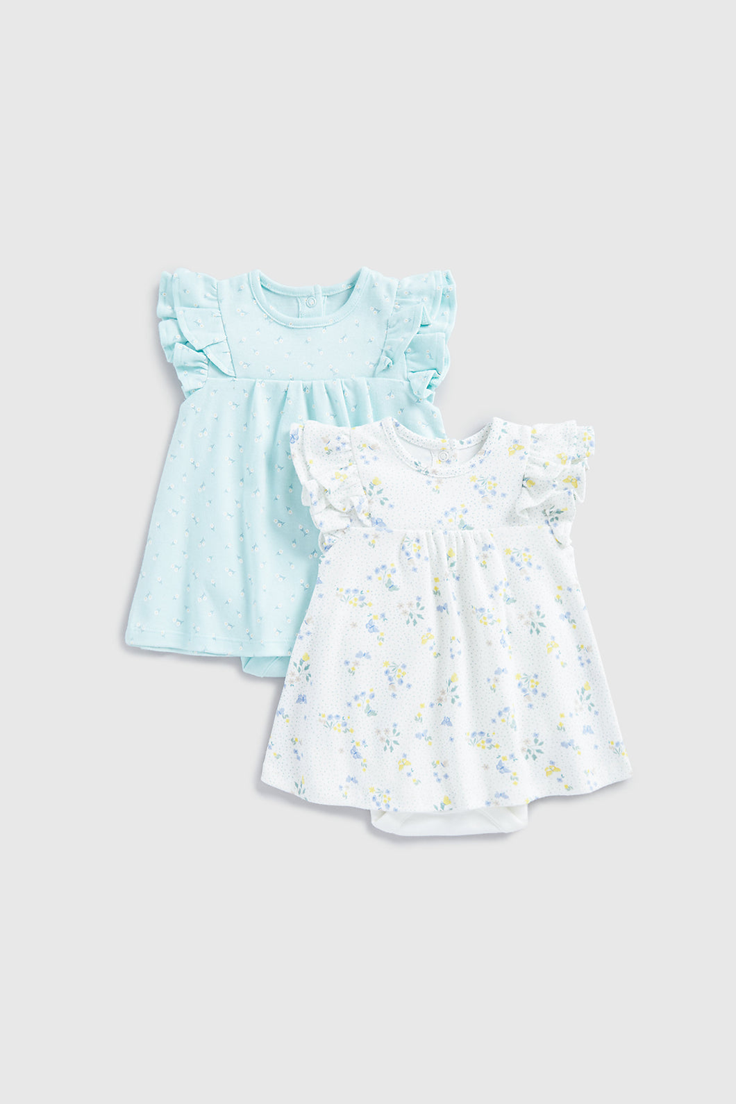 Mothercare Butterfly Romper Dresses - 2 Pack