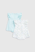 
                        
                          Load image into Gallery viewer, Mothercare Butterfly Romper Dresses - 2 Pack
                        
                      