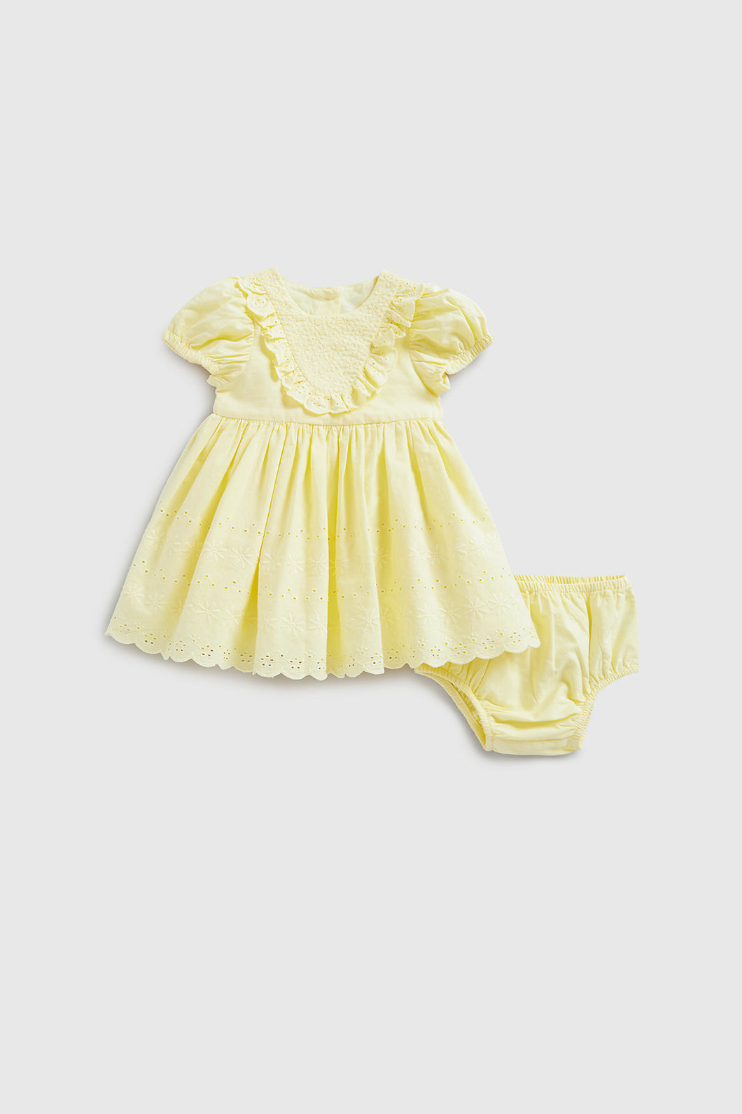 Mothercare Broderie Dress And Knickers