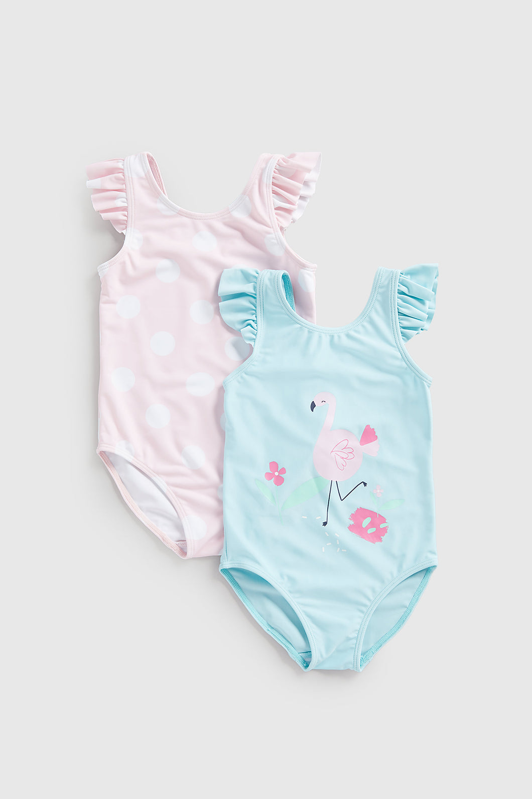 Mothercare Flamingo And Spot Swimsuits - 2 Pack