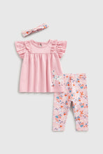 
                        
                          Load image into Gallery viewer, Mothercare Top, Leggings And Headband Set
                        
                      