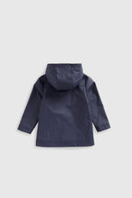 
                        
                          Load image into Gallery viewer, Mothercare Navy Boarder Print Mac Coat
                        
                      