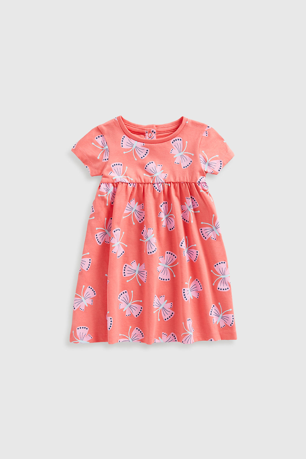 Mothercare Coral Butterfly Jersey Dress