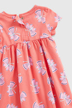 
                        
                          Load image into Gallery viewer, Mothercare Coral Butterfly Jersey Dress
                        
                      