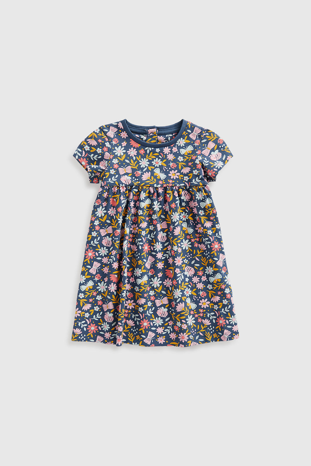 Mothercare Blue Floral Jersey Dress