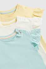 
                        
                          Load image into Gallery viewer, Mothercare T-Shirts With Broderie Sleeves - 3 Pack
                        
                      