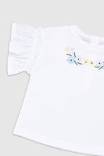 
                        
                          Load image into Gallery viewer, Mothercare T-Shirt And Broderie Shorts Set
                        
                      