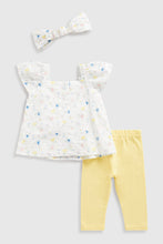 
                        
                          Load image into Gallery viewer, Mothercare Blouse, Leggings And Headband Set
                        
                      