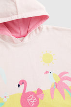 
                        
                          Load image into Gallery viewer, Mothercare Flamingo Hooded Towelling Poncho
                        
                      