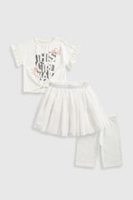 
                        
                          將圖片載入圖庫檢視器 Mothercare T-Shirt, Cycling Short And Tulle Skirt Set
                        
                      