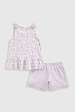 
                        
                          Load image into Gallery viewer, Mothercare Floral Vest T-Shirt And Shorts Set
                        
                      