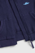 
                        
                          Load image into Gallery viewer, Mothercare Navy Waffle Zip-Up Hoody
                        
                      