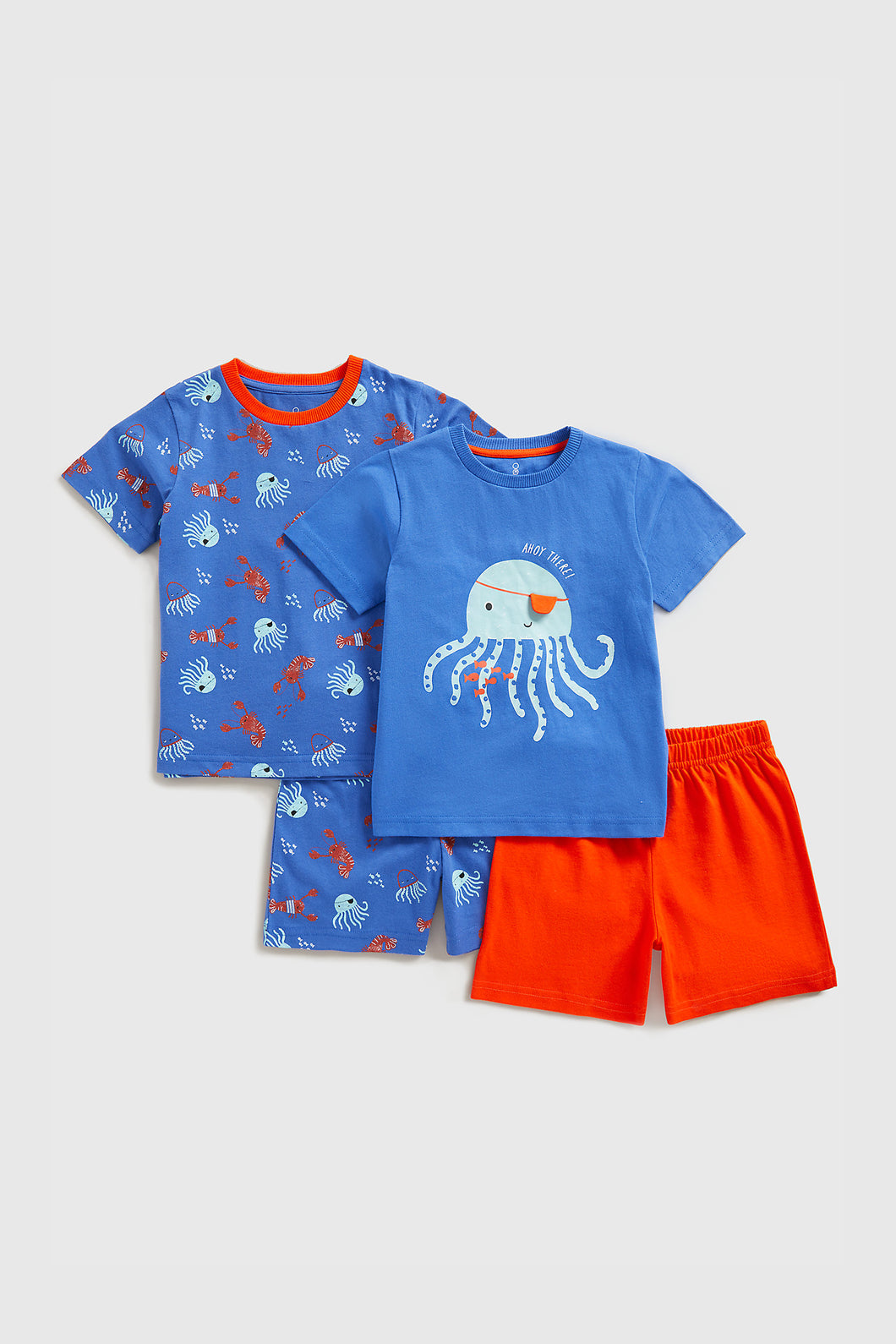 Mothercare Octopus Shortie Pyjamas - 2 Pack
