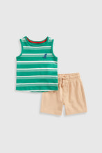 
                        
                          Load image into Gallery viewer, Mothercare Vest T-Shirt And Shorts Set
                        
                      