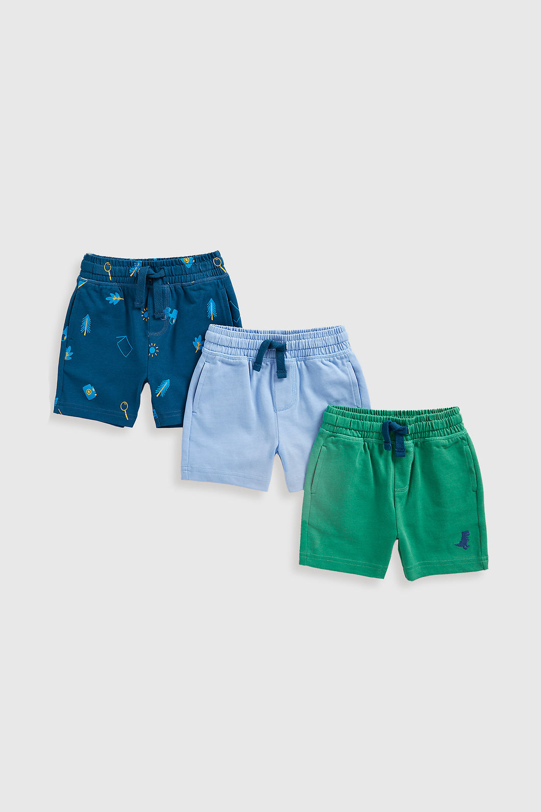 Mothercare Summer Camp Jersey Shorts - 3 Pack
