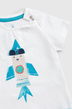 
                        
                          Load image into Gallery viewer, Mothercare Space Rocket Lift-The-Flap T-Shirt
                        
                      