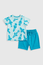 
                        
                          Load image into Gallery viewer, Mothercare Rocket T-Shirt And Shorts Set
                        
                      