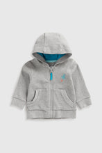 
                        
                          Load image into Gallery viewer, Mothercare Grey Waffle Zip-Up Hoody
                        
                      