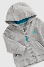 
                        
                          Load image into Gallery viewer, Mothercare Grey Waffle Zip-Up Hoody
                        
                      