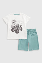 
                        
                          Load image into Gallery viewer, Mothercare Dino T-Shirt And Shorts Set
                        
                      