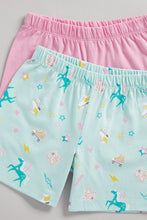 
                        
                          Load image into Gallery viewer, Mothercare Party Horse Shortie Pyjamas - 2 Pack
                        
                      