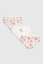 
                        
                          Load image into Gallery viewer, Mothercare Floral Hipster Briefs - 3 Pack
                        
                      