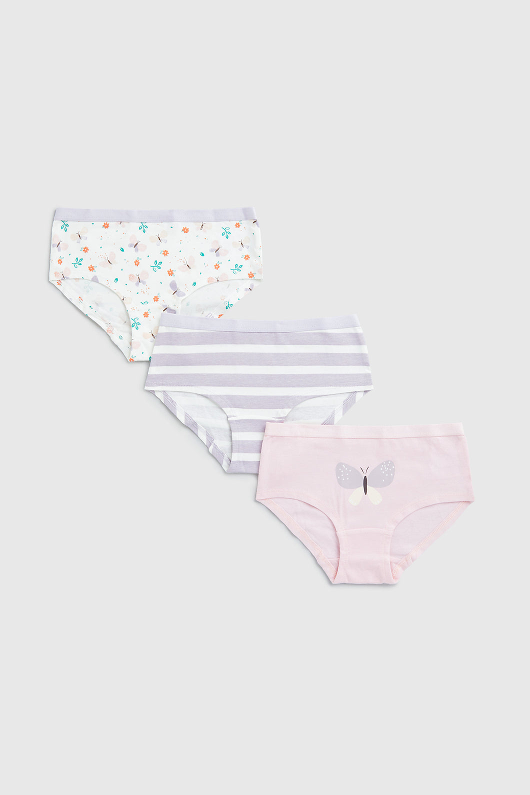 Mothercare Butterfly Hipster Briefs - 3 Pack